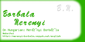 borbala merenyi business card